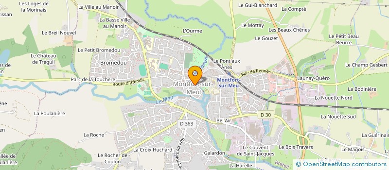 localisation de l'entreprise SCI LES REMPARTS  MONTFORT-SUR-MEU