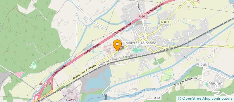 localisation de l'entreprise SCI LES REMPARTS  MARTRES-TOLOSANE