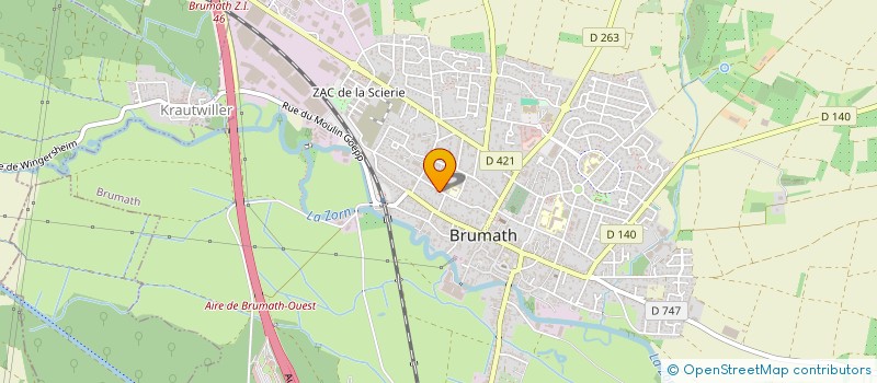 localisation de l'entreprise SCI LES REMPARTS  BRUMATH