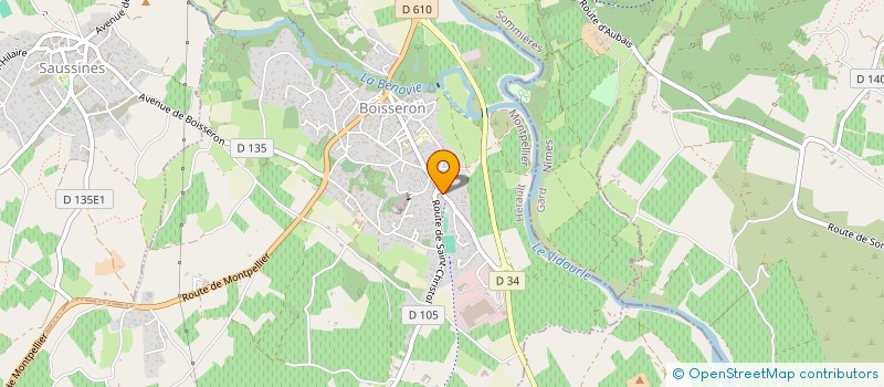 localisation de l'entreprise SCI LES REMPARTS  BOISSERON