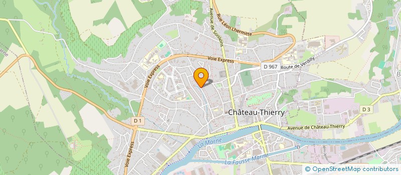localisation de l'entreprise SCI LES REMPARTS à CHATEAU-THIERRY