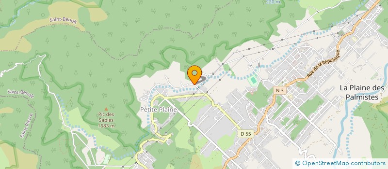 localisation de l'entreprise SCI LES REMPARTS  LA PLAINE-DES-PALMISTES