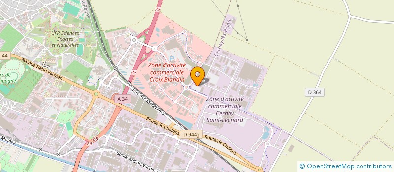 localisation de l'entreprise SCI LES REMPARTS  CERNAY-LES-REIMS