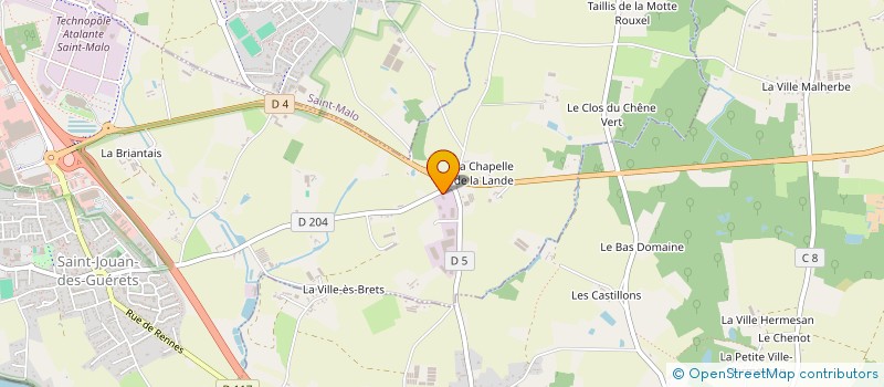 localisation de l'entreprise SCI LES REMPARTS  LA VILLE-ES-NONAIS