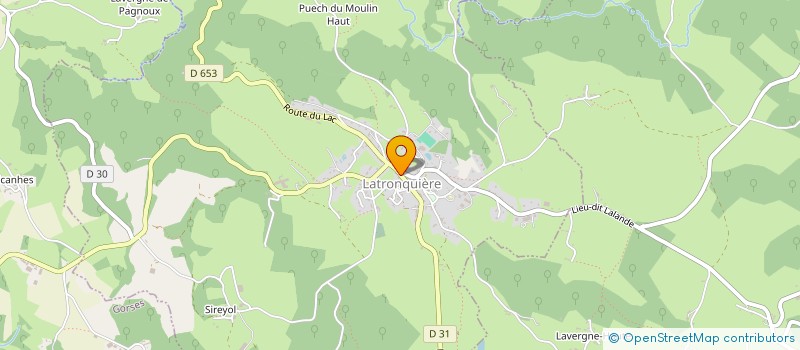 localisation de l'entreprise SCI LES REMPARTS DE FIGEAC  LATRONQUIERE