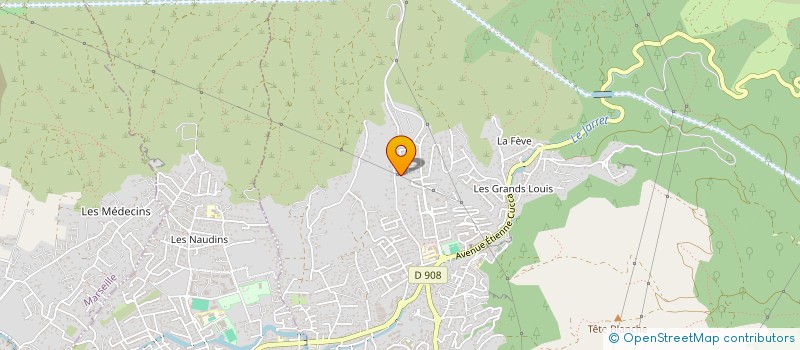 localisation de l'entreprise SCI LES RENARDIERES  ALLAUCH