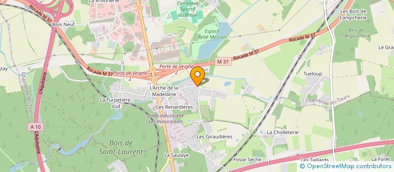 localisation de l'entreprise SCI  LES RENARDIERES  CHAMBRAY-LES-TOURS