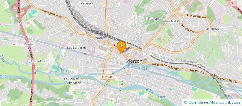 localisation de l'entreprise SCI LES RENAUDERIES  VIERZON