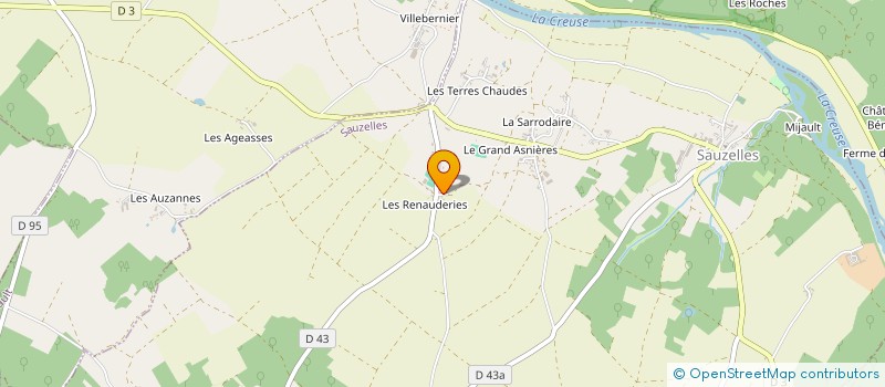 localisation de l'entreprise SCI LES RENAUDIERES à SAUZELLES