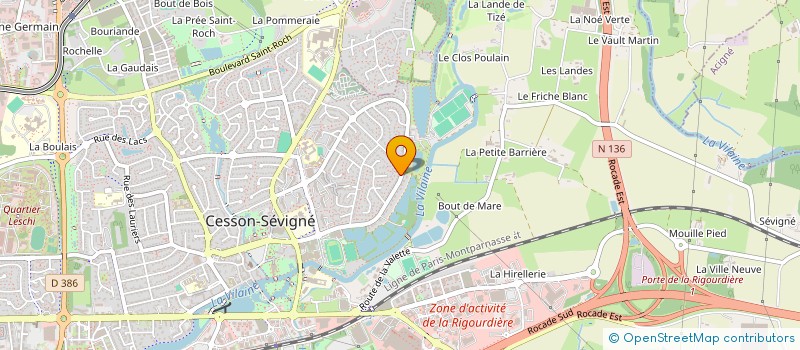 localisation de l'entreprise SCI LES RENONCULES  CESSON-SEVIGNE