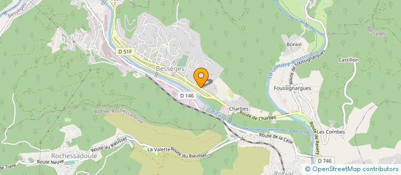 localisation de l'entreprise SCI LES RESIDENCES BESSEGEOISES  BESSEGES