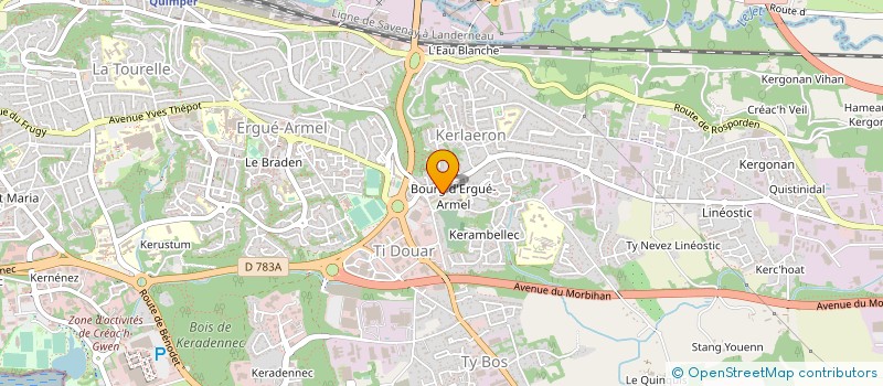 localisation de l'entreprise SCI LES RESIDENCES DE KERANCALVEZ à QUIMPER
