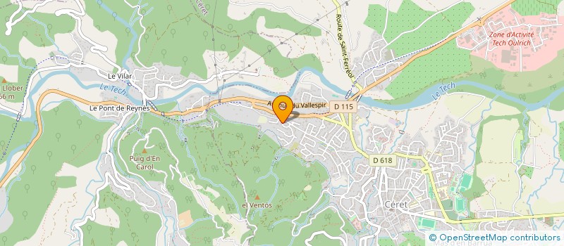 localisation de l'entreprise SCI LES RESIDENCES DE LAROQUE  CERET