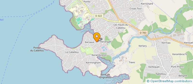 localisation de l'entreprise SCI LES RESIDENCES DU CABELLOU  CONCARNEAU