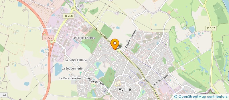 localisation de l'entreprise SCI LES RESIDENCES DU HAUT ANJOU à AVRILLE