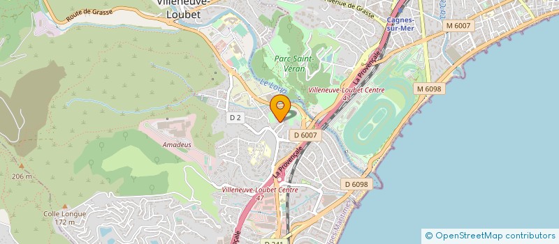 localisation de l'entreprise SCI LES RESIDENCES DU LEVANT  VILLENEUVE-LOUBET