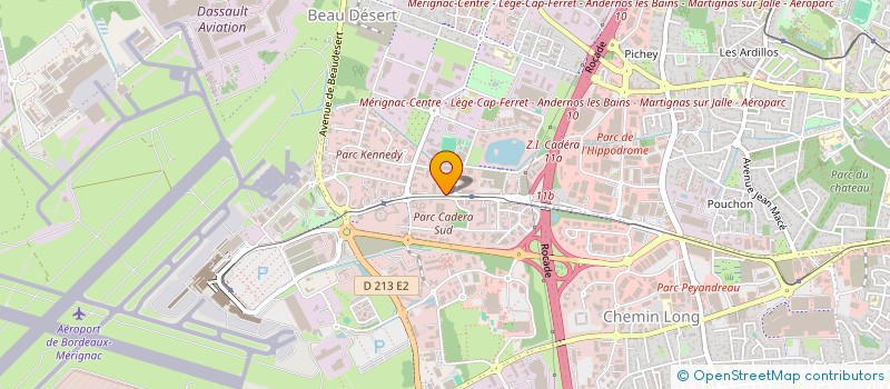 localisation de l'entreprise SCI LES RESIDENCES DU PARC à MERIGNAC