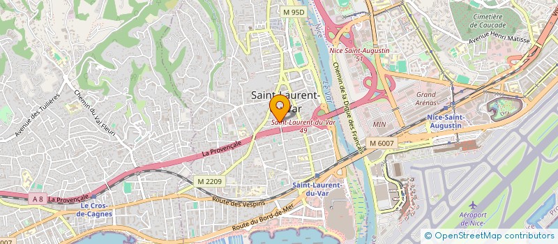 localisation de l'entreprise SCI LES RESIDENCES DU PRE à SAINT-LAURENT-DU-VAR