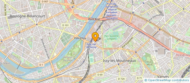 localisation de l'entreprise SCI LES RESTANQUES à ISSY-LES-MOULINEAUX