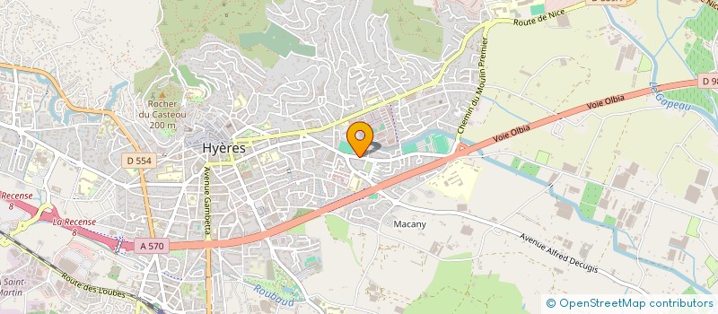 localisation de l'entreprise SCI LES RESTANQUES à HYERES