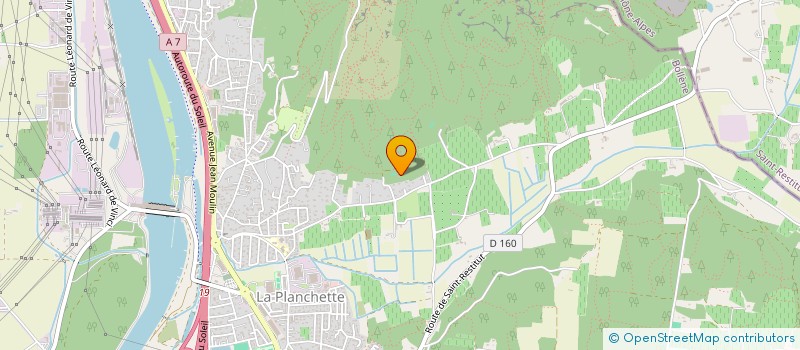 localisation de l'entreprise SCI LES RESTANQUES  BOLLENE