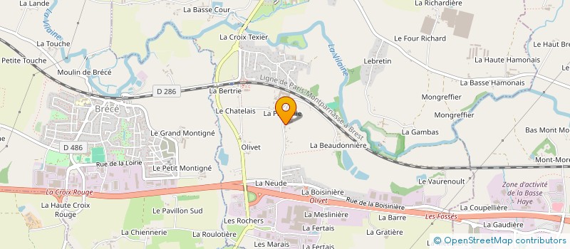 localisation de l'entreprise SCI LES RETROUVAILLES  SERVON-SUR-VILAINE