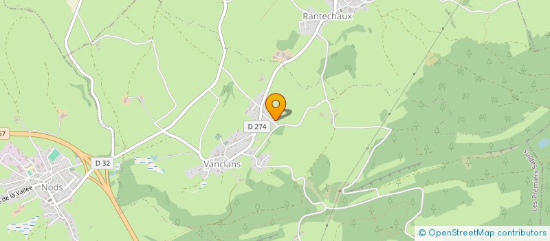 localisation de l'entreprise SCI LES RETTEUX  LES PREMIERS SAPINS