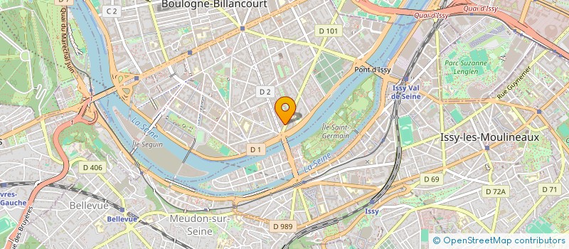 localisation de l'entreprise SCI LES REVALES à BOULOGNE-BILLANCOURT