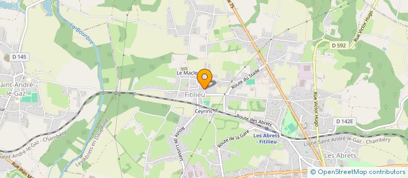 localisation de l'entreprise SCI LES REVERDIERES  LES ABRETS-EN-DAUPHINE