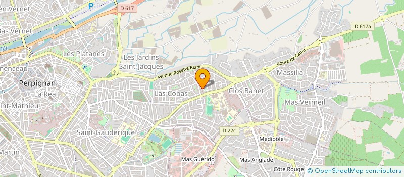 localisation de l'entreprise SCI LES REVES D'EVANNE  PERPIGNAN