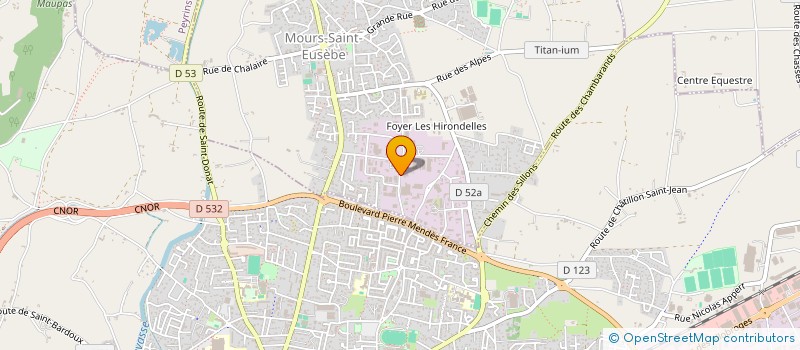 localisation de l'entreprise SCI LES REVOLS  MOURS-SAINT-EUSEBE