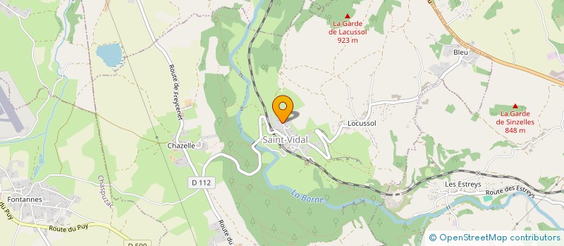 localisation de l'entreprise SCI LES RIALS  SAINT-VIDAL