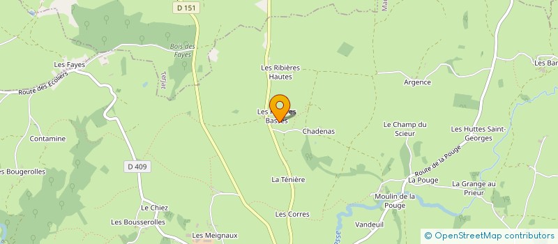 localisation de l'entreprise SCI LES RIBIERES BASSES  MARCILLAT-EN-COMBRAILLE