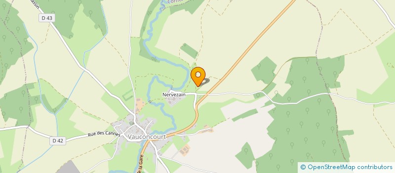 localisation de l'entreprise SCI LES RICHARDETS  VAUCONCOURT-NERVEZAIN