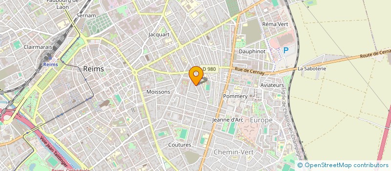 localisation de l'entreprise SCI LES RIDERS  REIMS