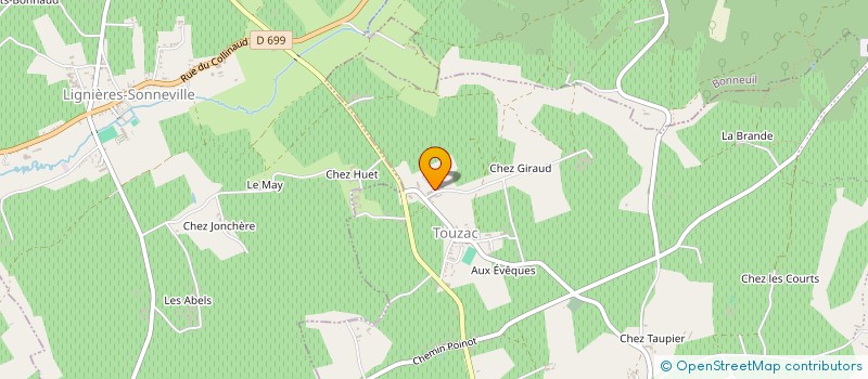 localisation de l'entreprise SCI LES RIGAILLAUDS à BELLEVIGNE