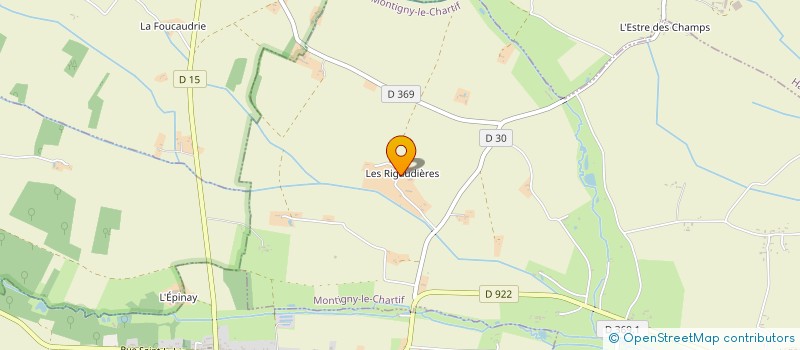 localisation de l'entreprise SCI LES RIGAUDIERES à MONTIGNY LE CHARTIF