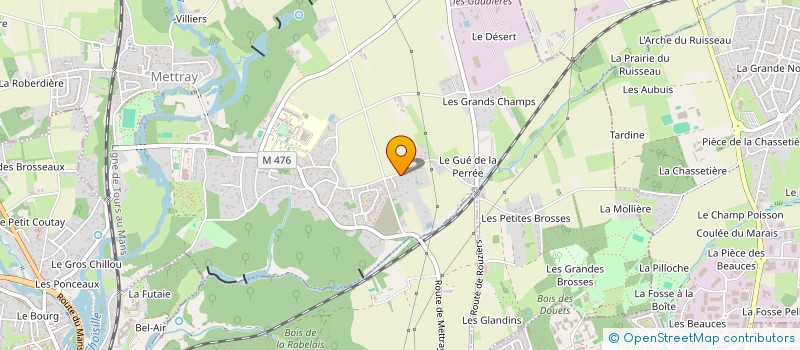 localisation de l'entreprise SCI LES RIGAULTIERES  METTRAY