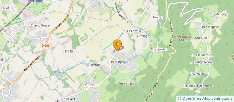 localisation de l'entreprise SCI LES RIOLLANTS  CERVENS