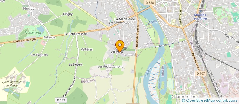 localisation de l'entreprise SCI LES RIOTS à BRESSOLLES
