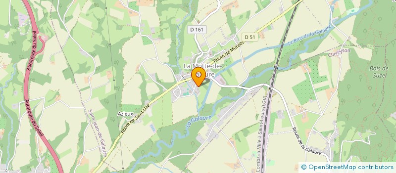 localisation de l'entreprise SCI LES RIVES  SAINT-JEAN-DE-GALAURE