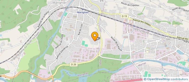 localisation de l'entreprise SCI LES RIVES  MARIGNIER