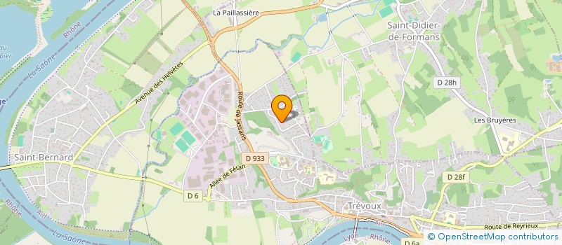 localisation de l'entreprise SCI LES RIVES D'OR  TREVOUX