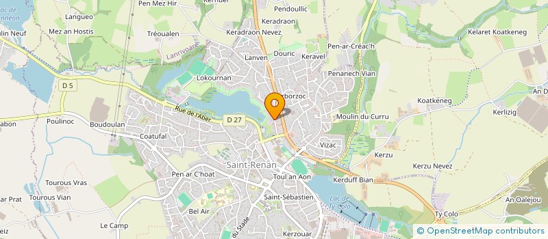 localisation de l'entreprise SCI LES RIVES DE L'ABER ILDUT  SAINT-RENAN