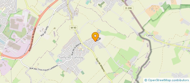 localisation de l'entreprise SCI LES RIVES DE L'ARMENGON  SAILLY-LEZ-LANNOY