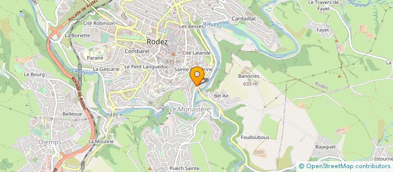 localisation de l'entreprise SCI LES RIVES DE L'AVEYRON  LE MONASTERE