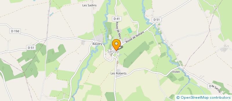 localisation de l'entreprise SCI LES RIVES DE L'INDRE à SARZAY