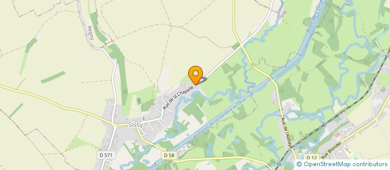 localisation de l'entreprise SCI LES RIVES DE LA NEUVILLETTE  SISSY