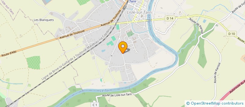 localisation de l'entreprise SCI  LES RIVES DE MAZERAC à LISLE-SUR-TARN
