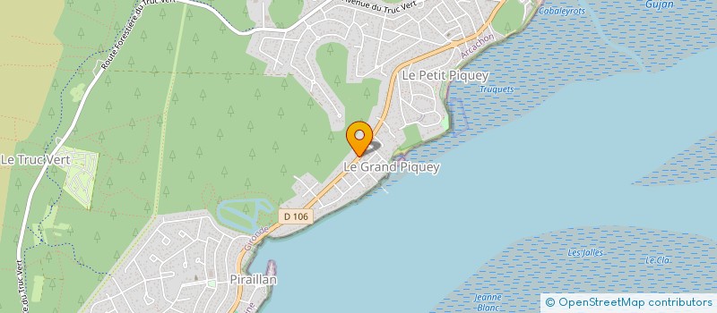 localisation de l'entreprise SCI LES RIVES DE PIQUEY  LEGE-CAP-FERRET